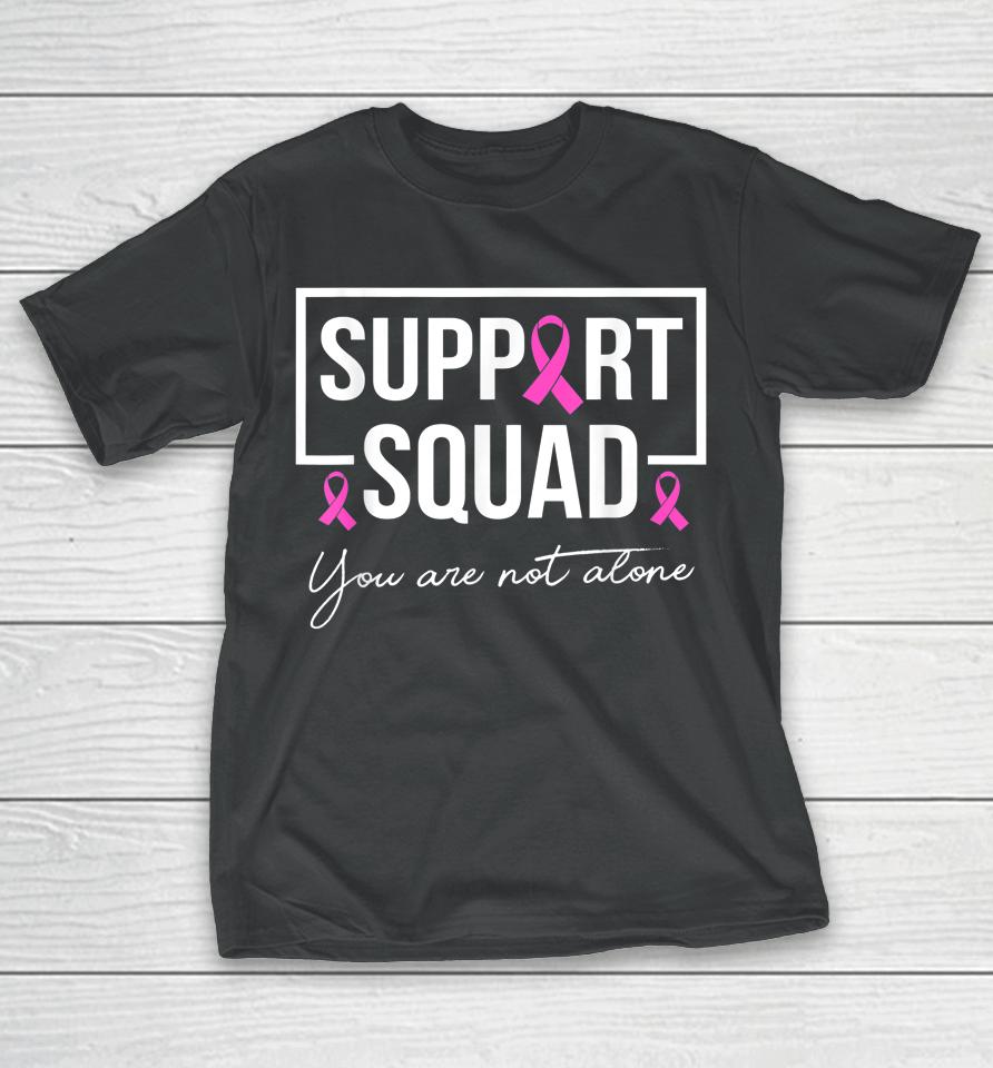 Support Squad Pink Warrior Breast Cancer Awareness T-Shirt