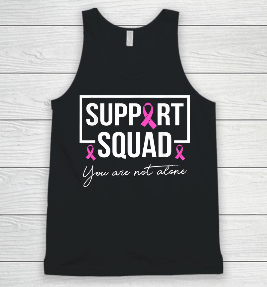 Support Squad Pink Warrior Breast Cancer Awareness Unisex Tank Top