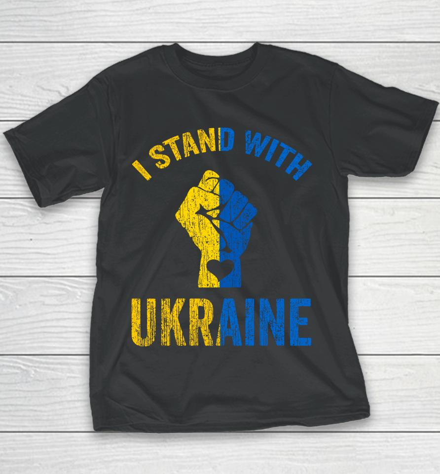 Support Ukraine I Stand With Ukraine Youth T-Shirt