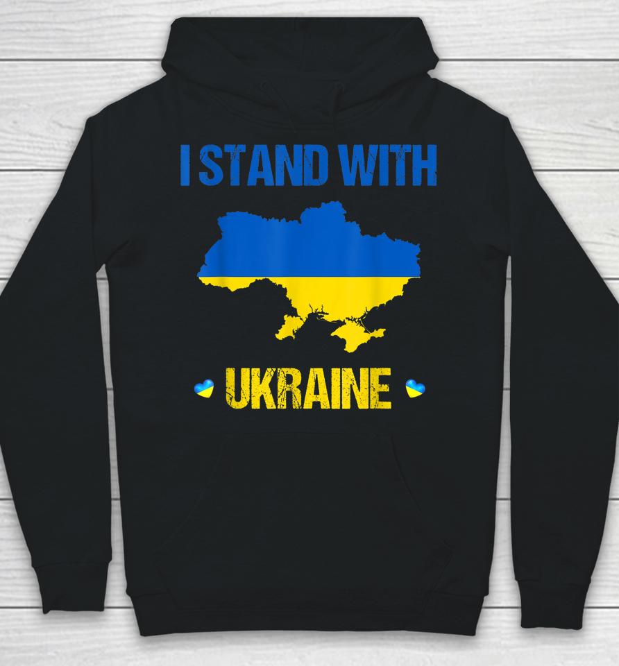 Support Ukraine I Stand With Ukraine Ukrainian Flag Hoodie