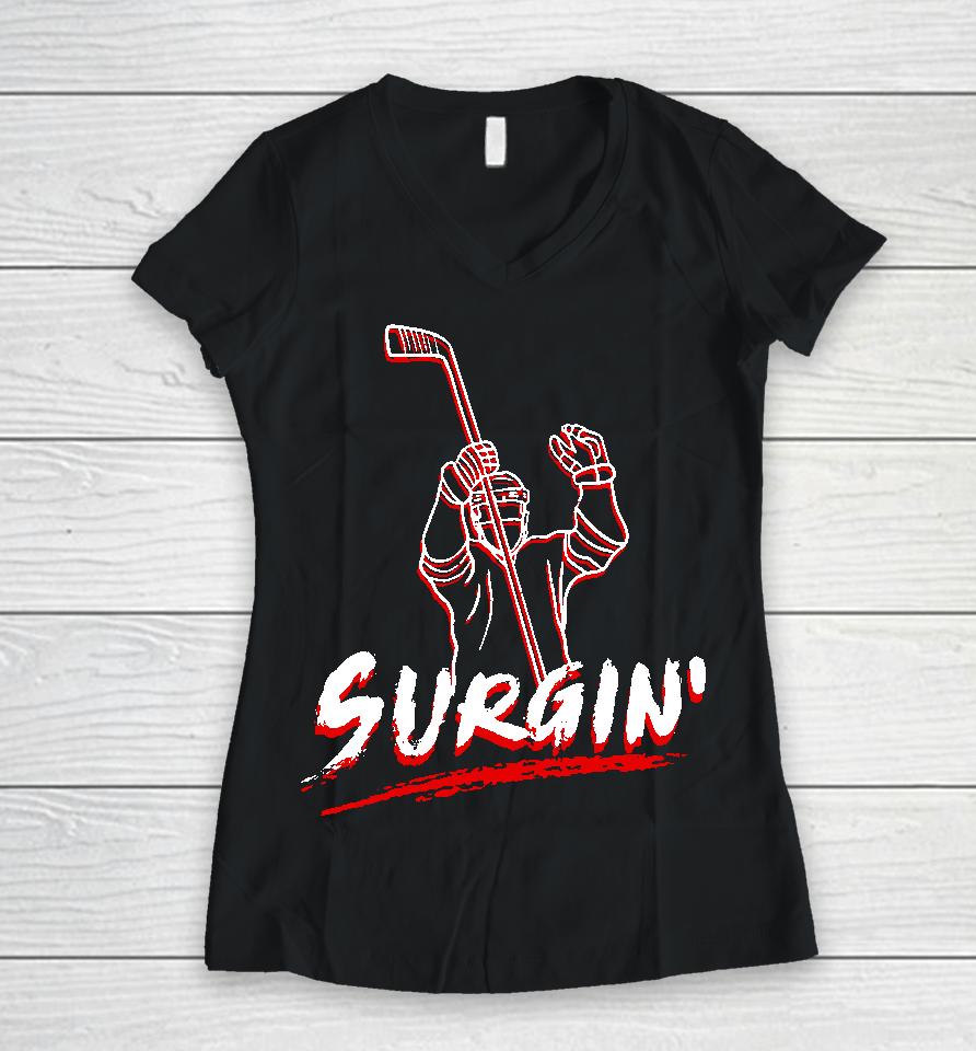 Surgin Women V-Neck T-Shirt