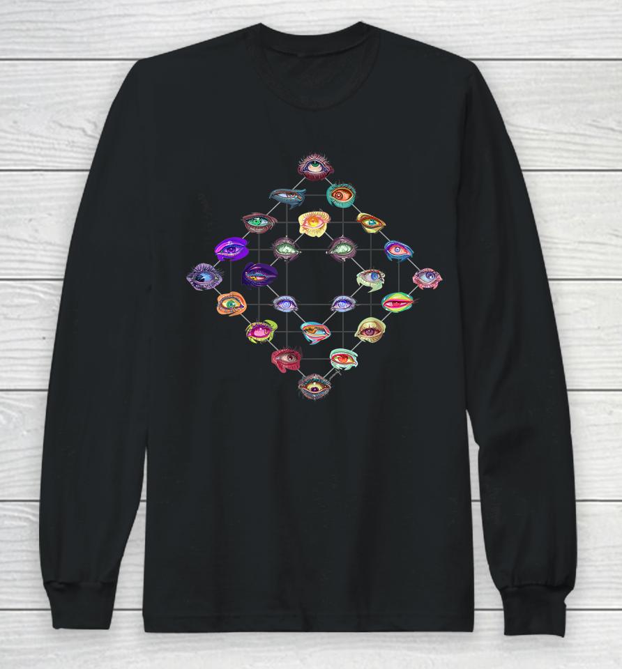 Surreal Eye Array Multicolor Different Eyes Long Sleeve T-Shirt