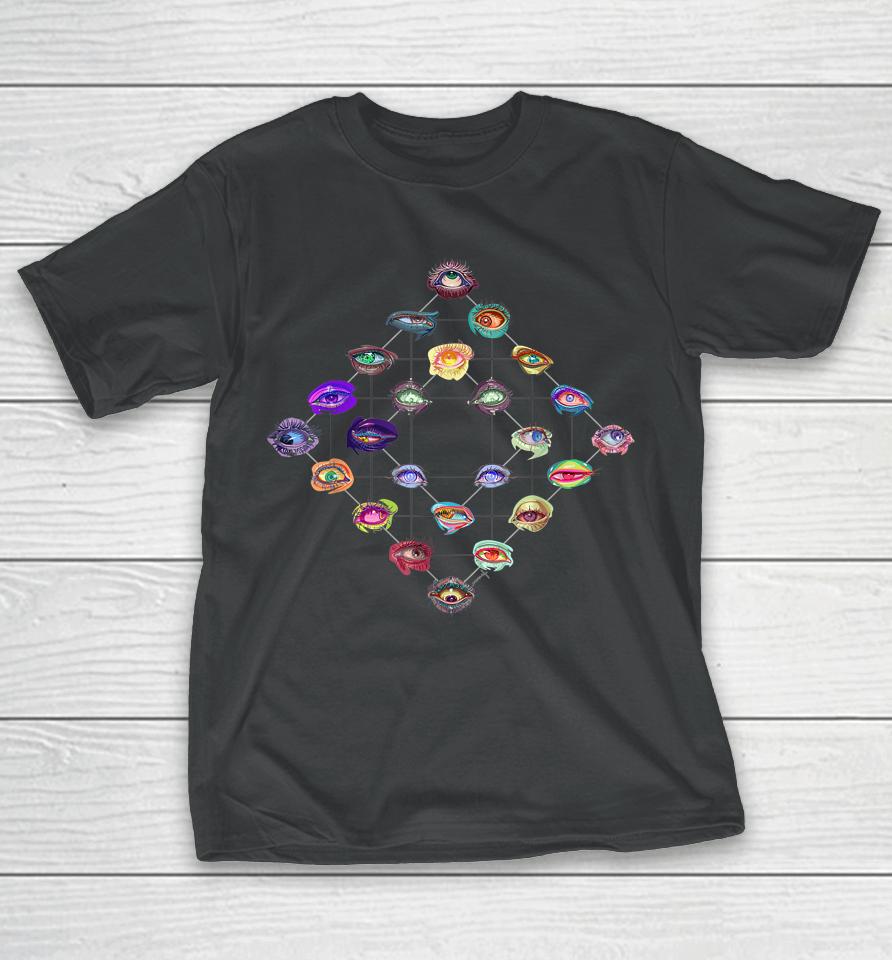Surreal Eye Array Multicolor Different Eyes T-Shirt