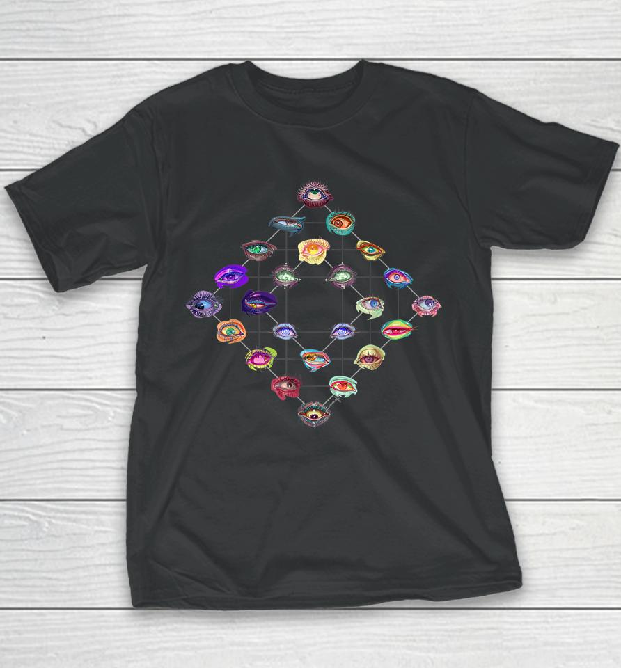 Surreal Eye Array Multicolor Different Eyes Youth T-Shirt