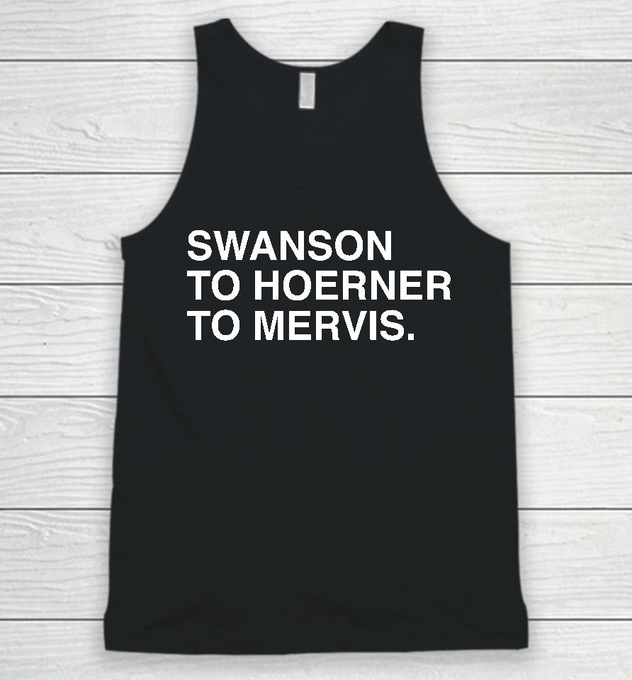 Swanson To Hoerner To Mervis Unisex Tank Top