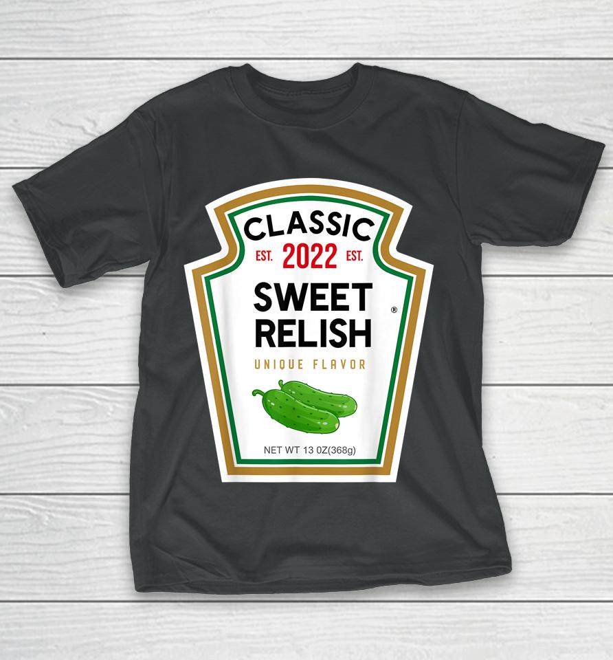 Sweet Relish Diy Halloween Costume Condiment Green Pickle T-Shirt