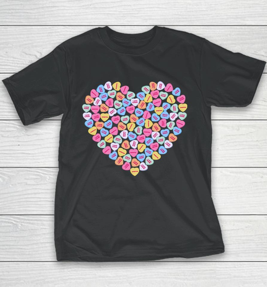 Sweetea Merch Candy Hearts Youth T-Shirt