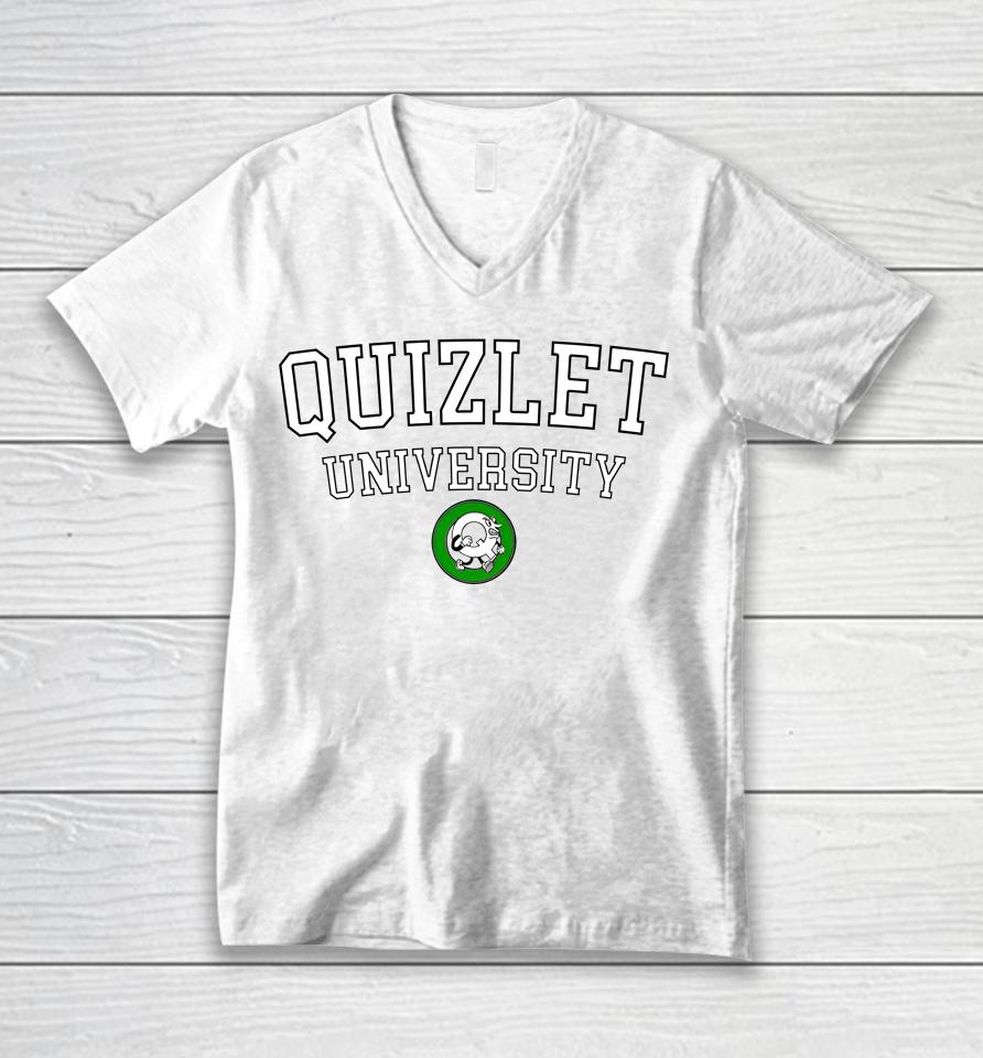 Sweetea Merch Quizlet University Unisex V-Neck T-Shirt
