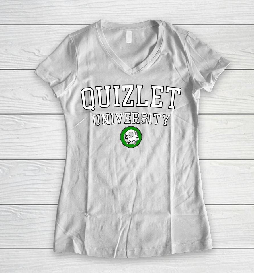 Sweetea Merch Quizlet University Women V-Neck T-Shirt