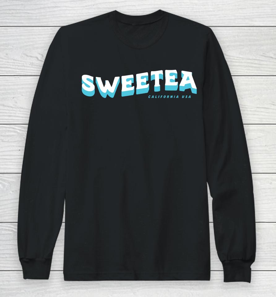 Sweetea Merch Sweetea California Black Long Sleeve T-Shirt