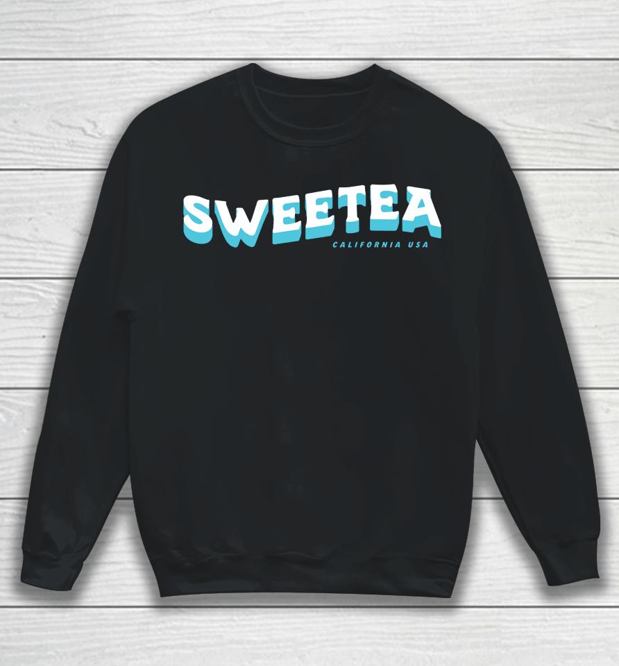 Sweetea Merch Sweetea California Black Sweatshirt