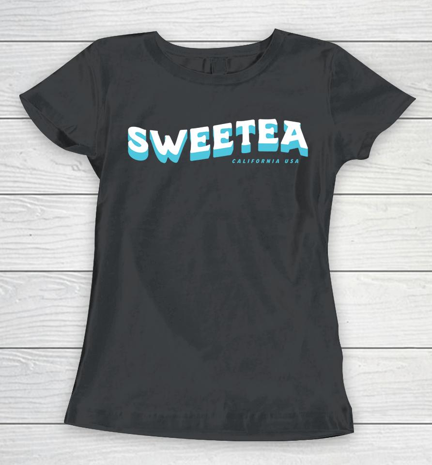 Sweetea Merch Sweetea California Black Women T-Shirt