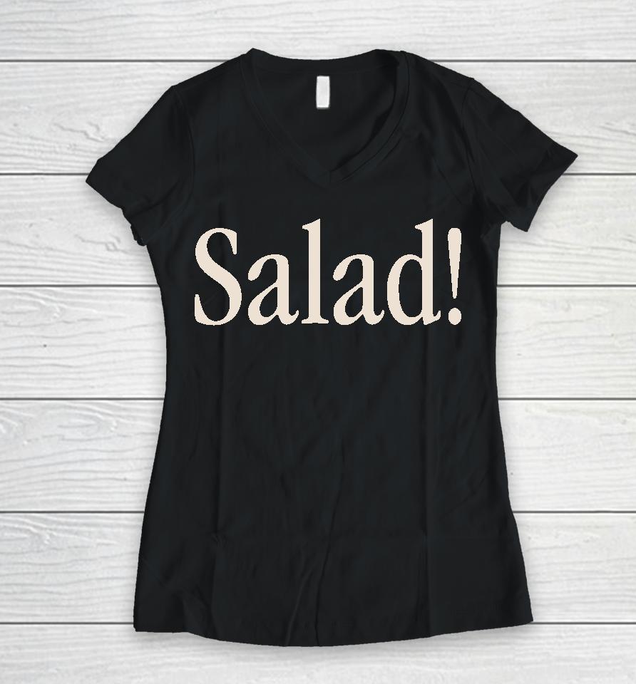 Sweetgreen Merch Salad Women V-Neck T-Shirt