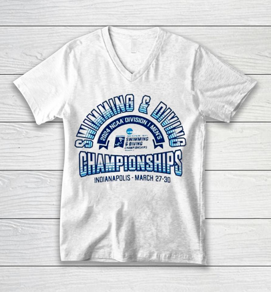 Swimming &Amp; Diving Ncaa Division Men’s Championships Indianapolis March 27 30 Unisex V-Neck T-Shirt