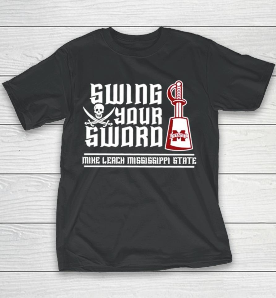 Swing Your Sword Mike Leach Swing Your Sword Rip Mike Leach Tshirts Youth T-Shirt