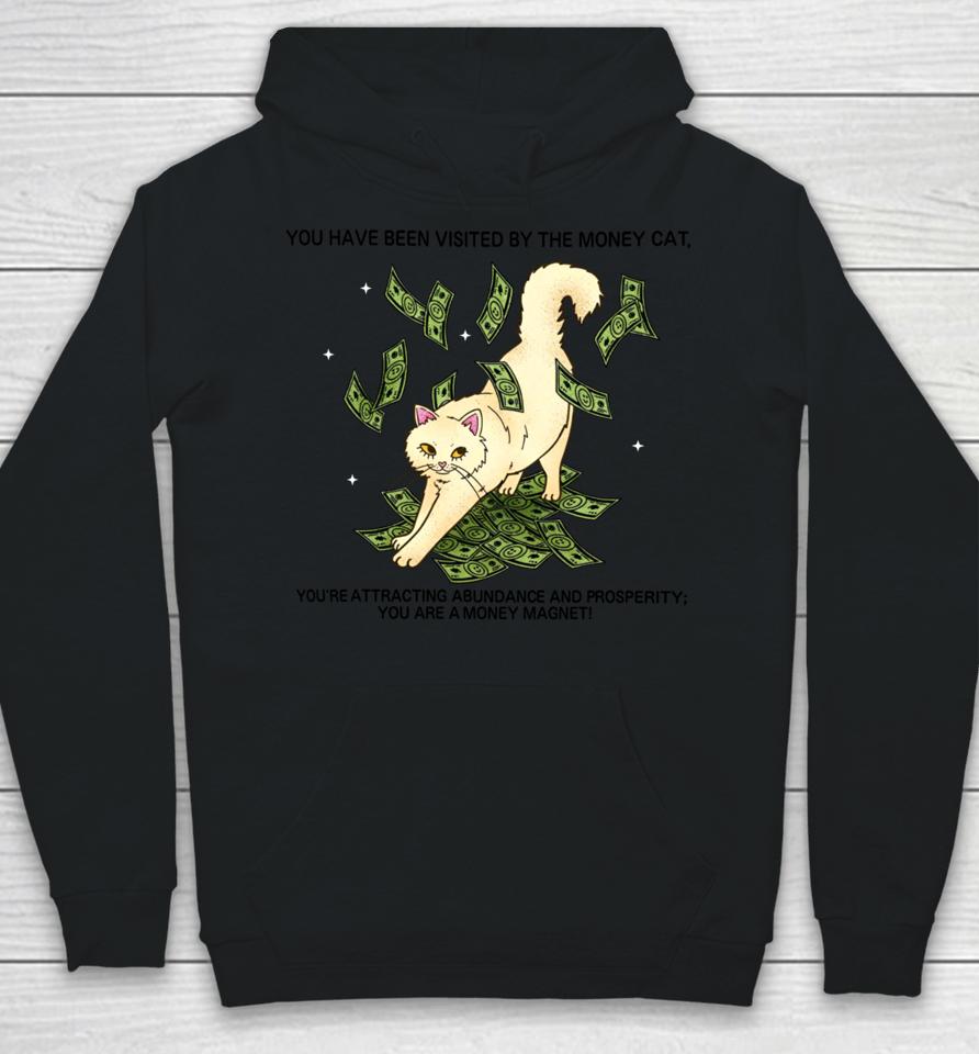 Syddivinetarot You Have Been Visited By The Money Cat Hoodie