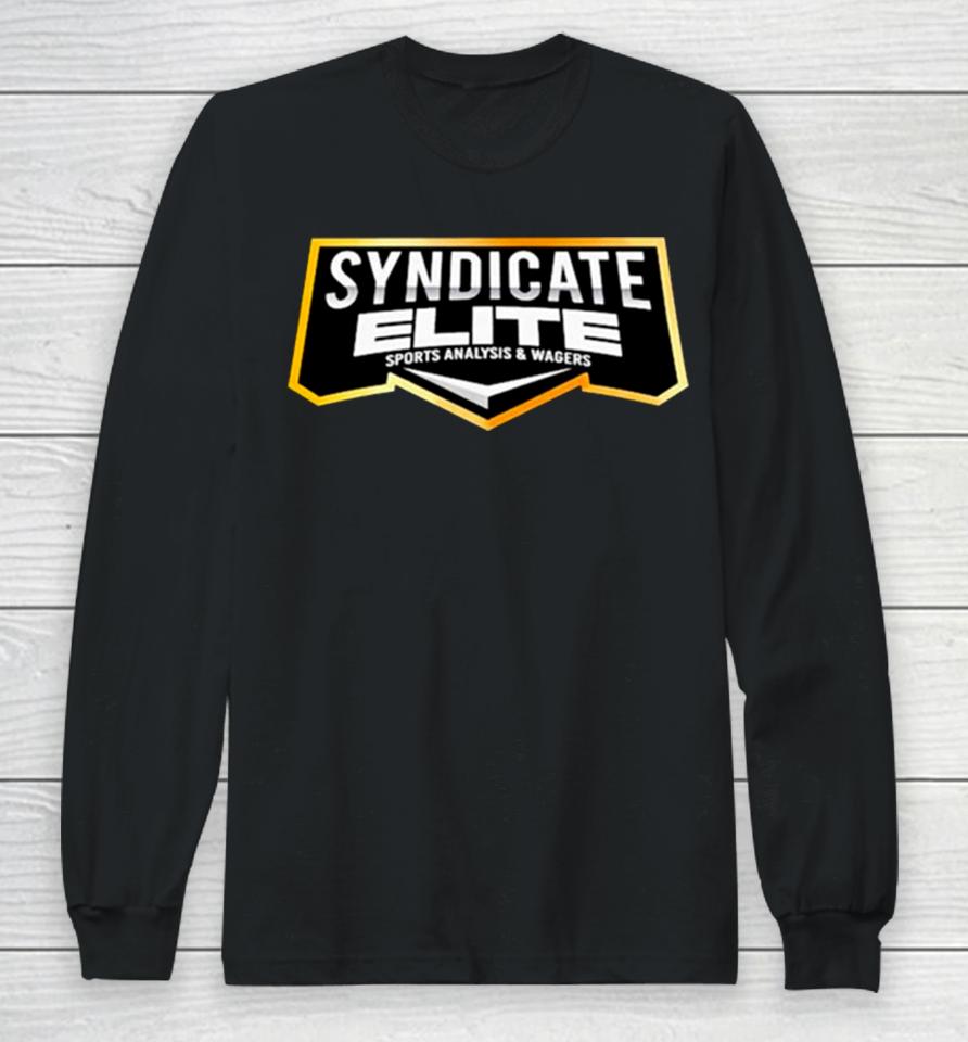Syndicate Elite Sports Analysis &Amp; Wagers Logo Long Sleeve T-Shirt