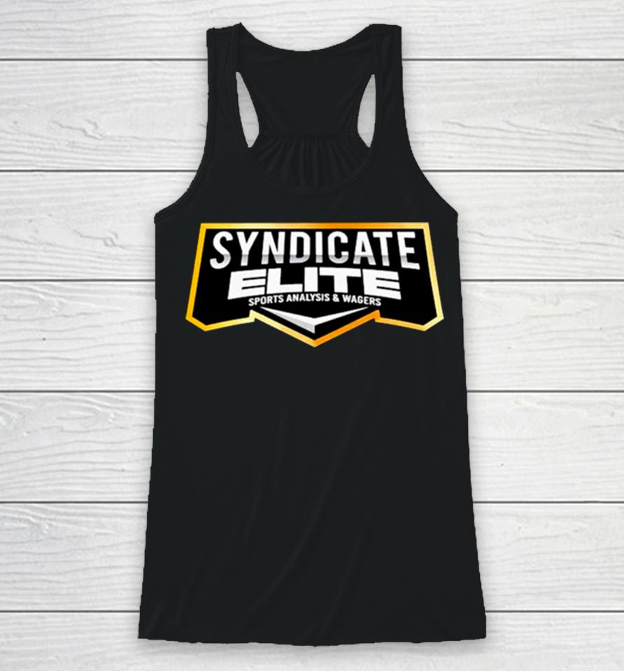 Syndicate Elite Sports Analysis &Amp; Wagers Logo Racerback Tank