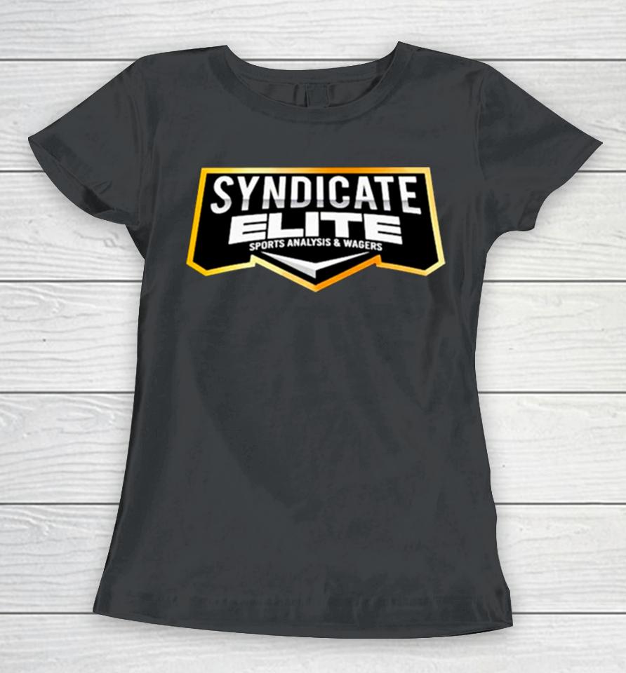 Syndicate Elite Sports Analysis &Amp; Wagers Logo Women T-Shirt