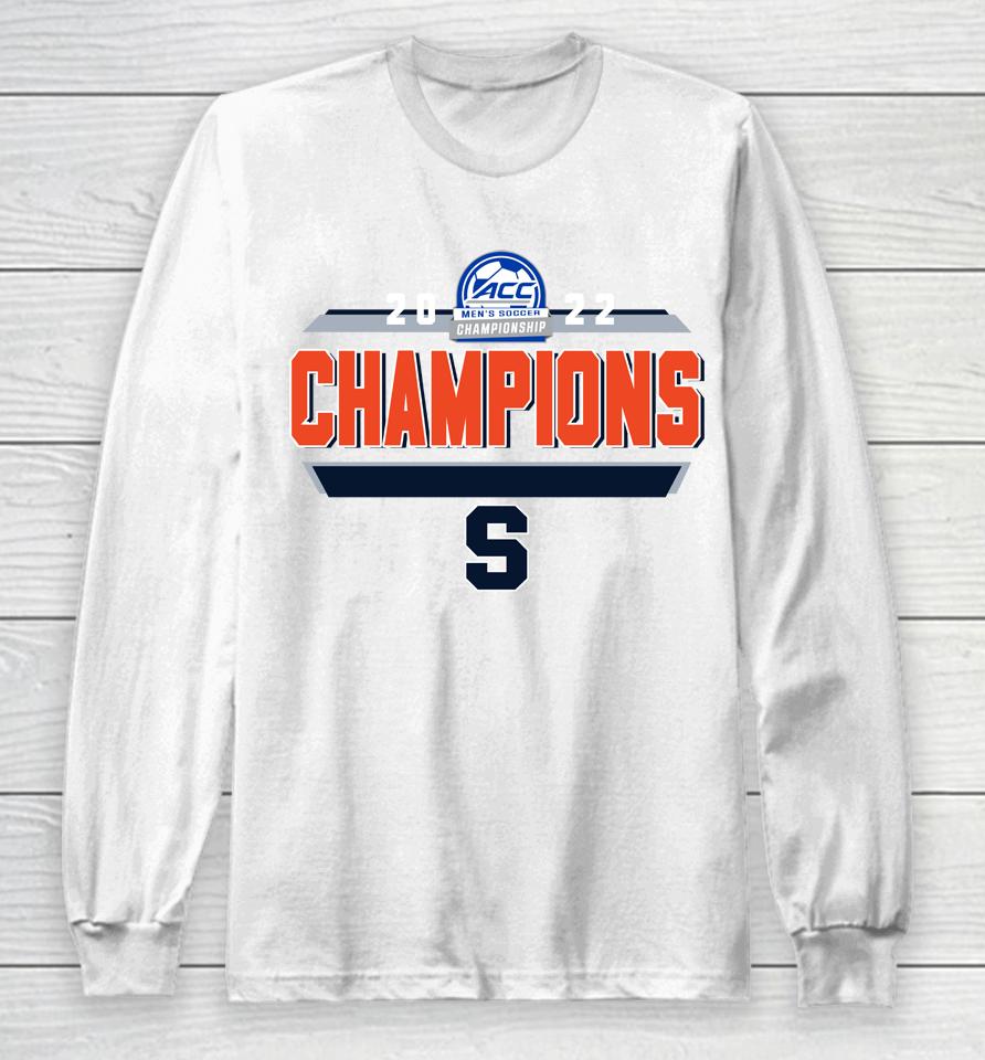 Syracuse Orange 2022 Men's Soccer Conference Tournament Champions Long Sleeve T-Shirt