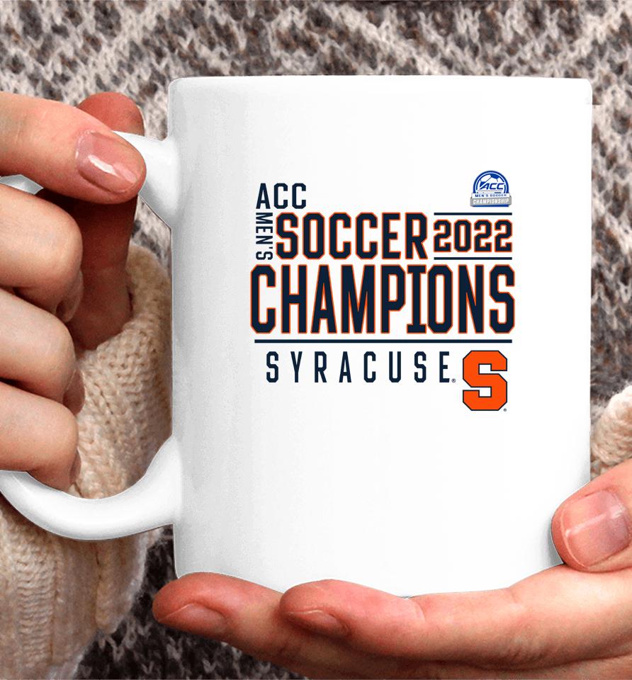 Syracuse Orange Fanatics Branded Acc Men's Soccer Conference Tournament Champions 2022 Coffee Mug