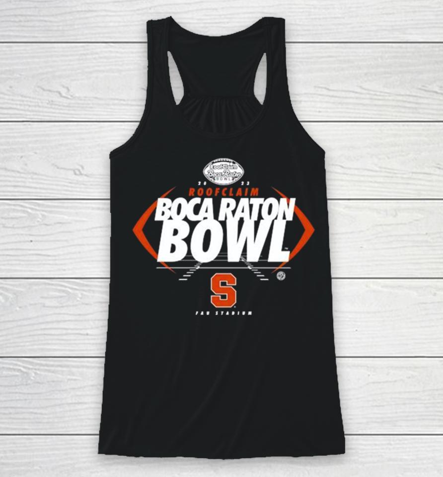 Syracuse Orange Football 2023 Roofclaim Boca Raton Bowl Fau Stadium Racerback Tank