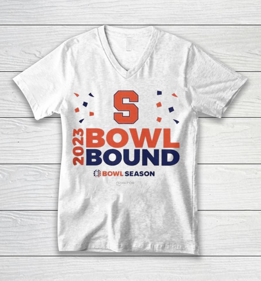 Syracuse Orange Football Bowl Bound 2023 Bowl Season Unisex V-Neck T-Shirt