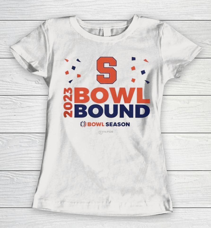 Syracuse Orange Football Bowl Bound 2023 Bowl Season Women T-Shirt