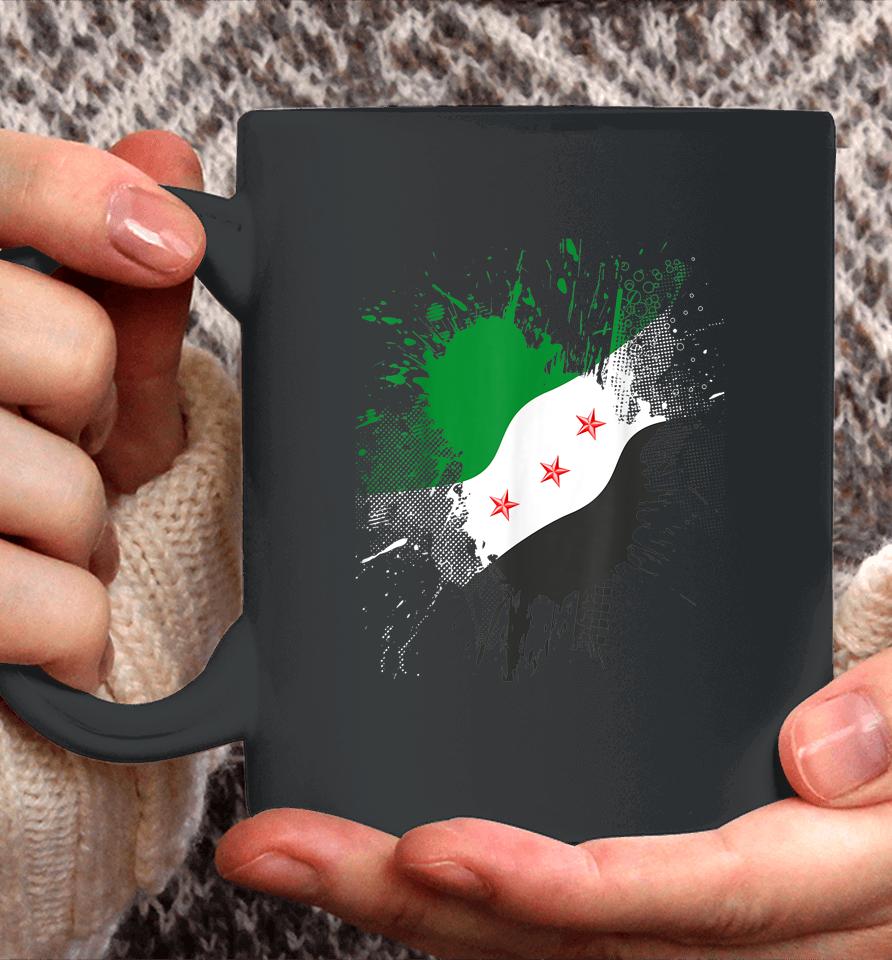 Syria Revolution Green Syrian Flag Free Syria Coffee Mug