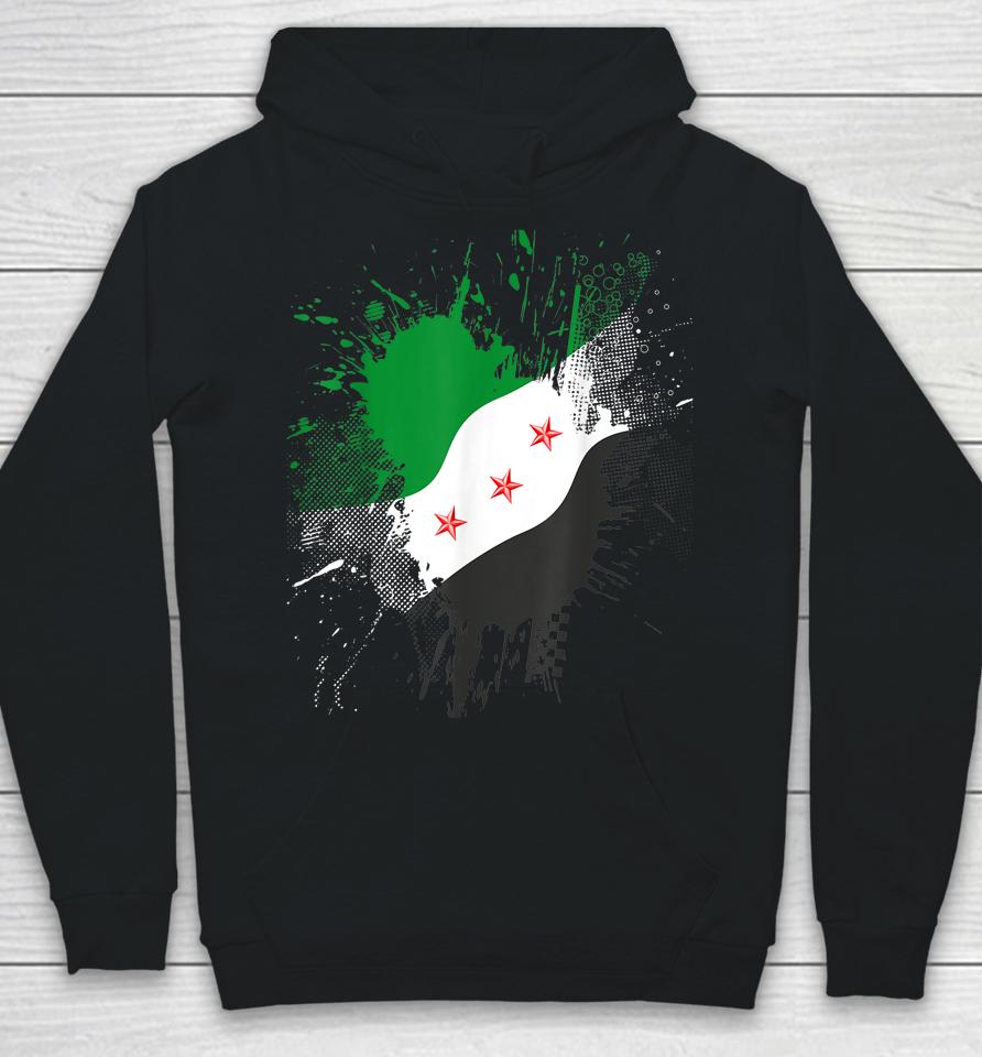 Syria Revolution Green Syrian Flag Free Syria Hoodie