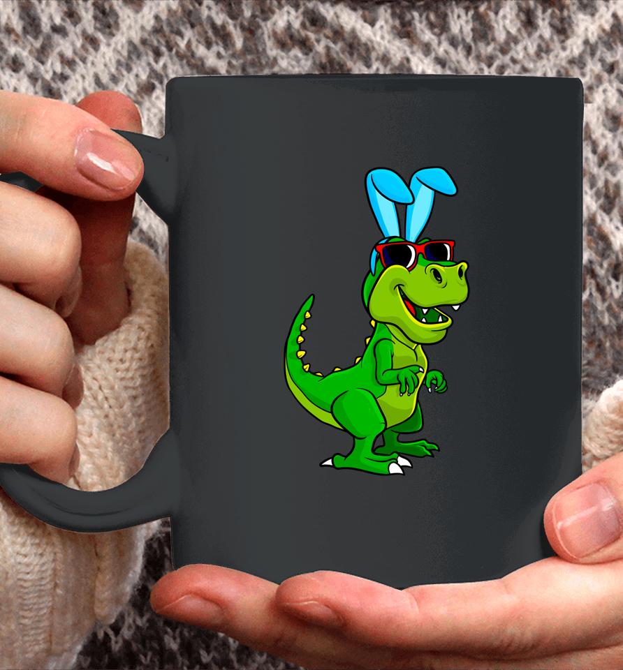 T Rex Easter Bunny Dinosaur Lover Boys Girls Kids Easter Coffee Mug
