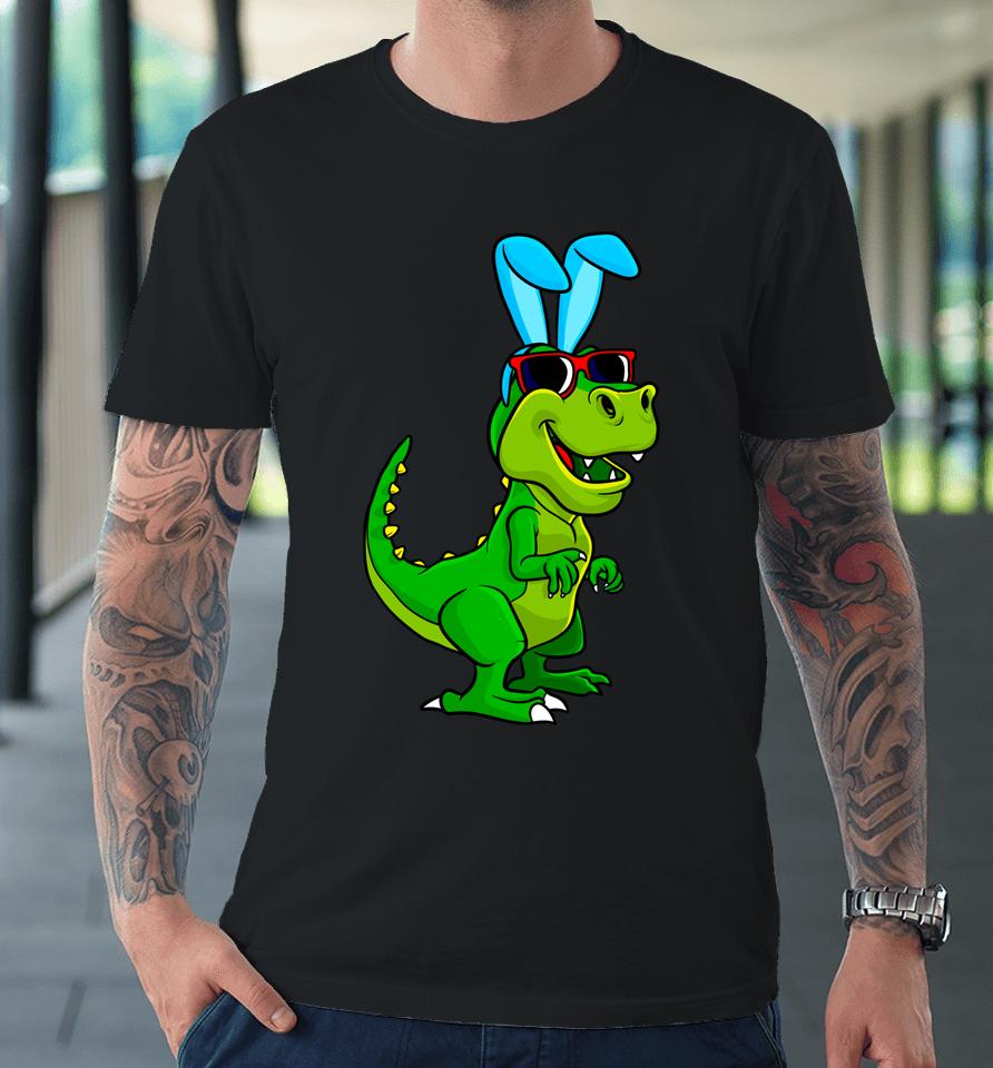 T Rex Easter Bunny Dinosaur Lover Boys Girls Kids Easter Premium T-Shirt
