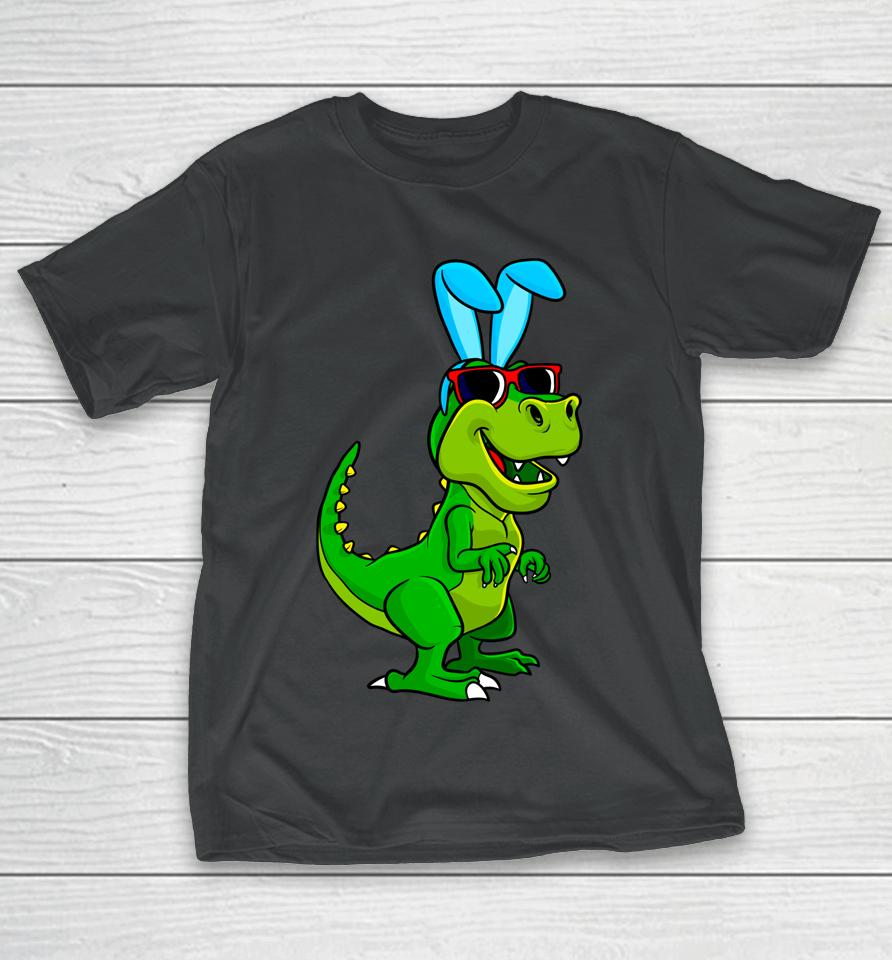 T Rex Easter Bunny Dinosaur Lover Boys Girls Kids Easter T-Shirt