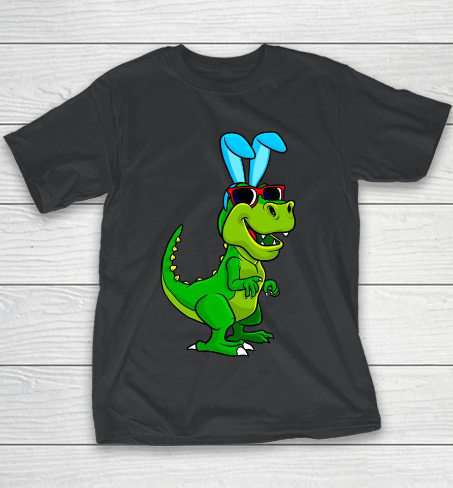 T Rex Easter Bunny Dinosaur Lover Boys Girls Kids Easter Youth T-Shirt