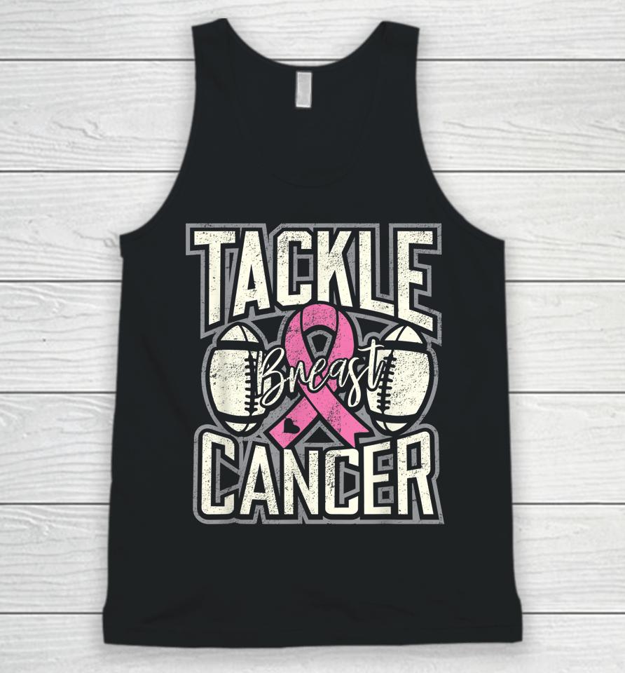 Tackle Breast Cancer Awareness Football Unisex Tank Top