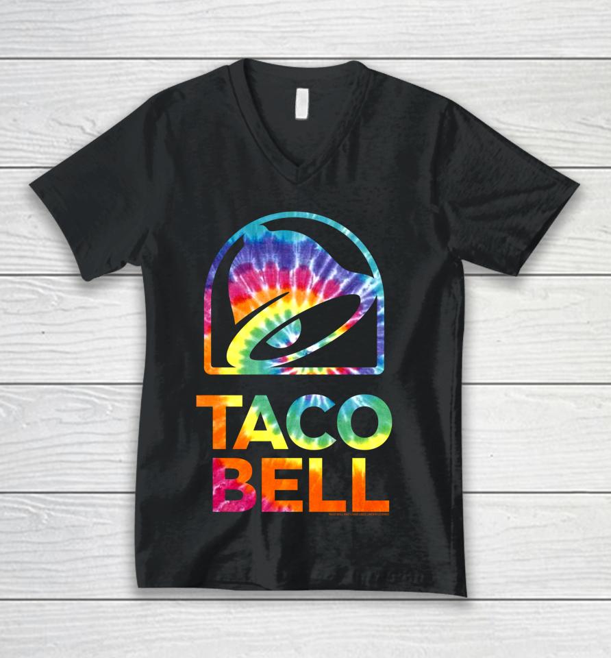 Taco Bell Tie Dye Unisex V-Neck T-Shirt