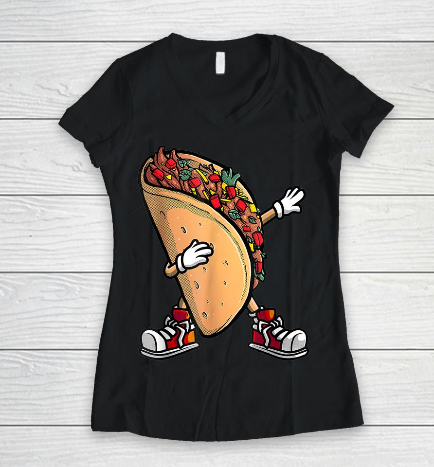 Taco Cinco De Mayo Fiesta Women V-Neck T-Shirt