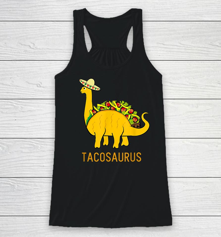 Taco Dinosaur Tacosaurus Racerback Tank
