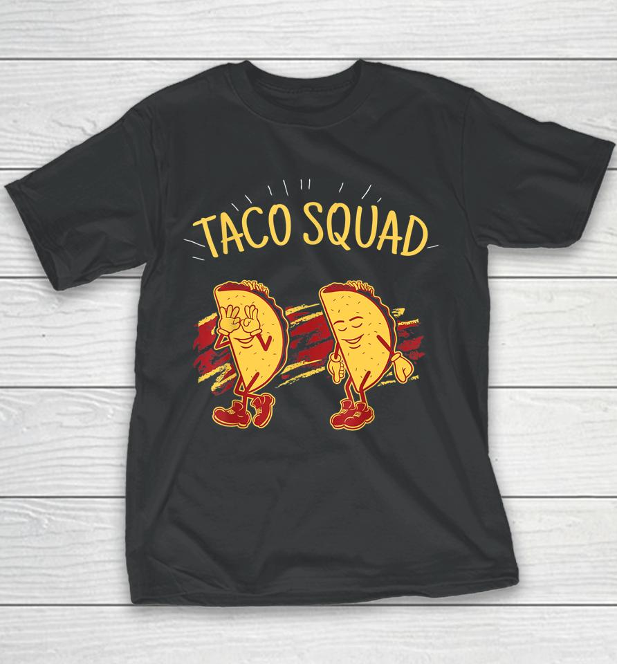 Taco Squad Griddy Dance Cinco De Mayo 2023 Mexican Food Tee Youth T-Shirt