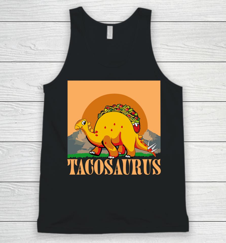 Tacosaurus Dinosaur Tacos Unisex Tank Top