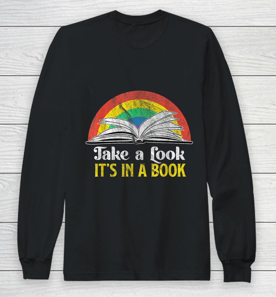Take A Look It's A Book Retro Long Sleeve T-Shirt