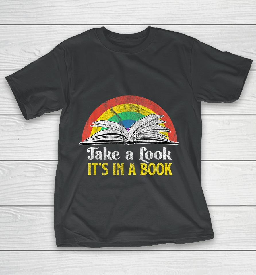 Take A Look It's A Book Retro T-Shirt