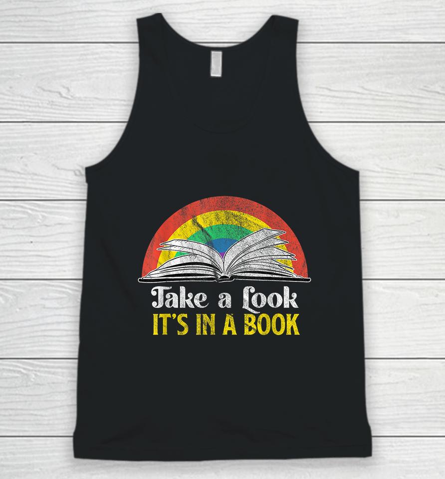 Take A Look It's A Book Retro Unisex Tank Top