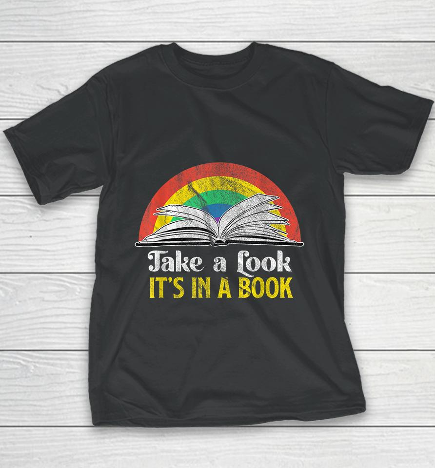 Take A Look It's A Book Retro Youth T-Shirt