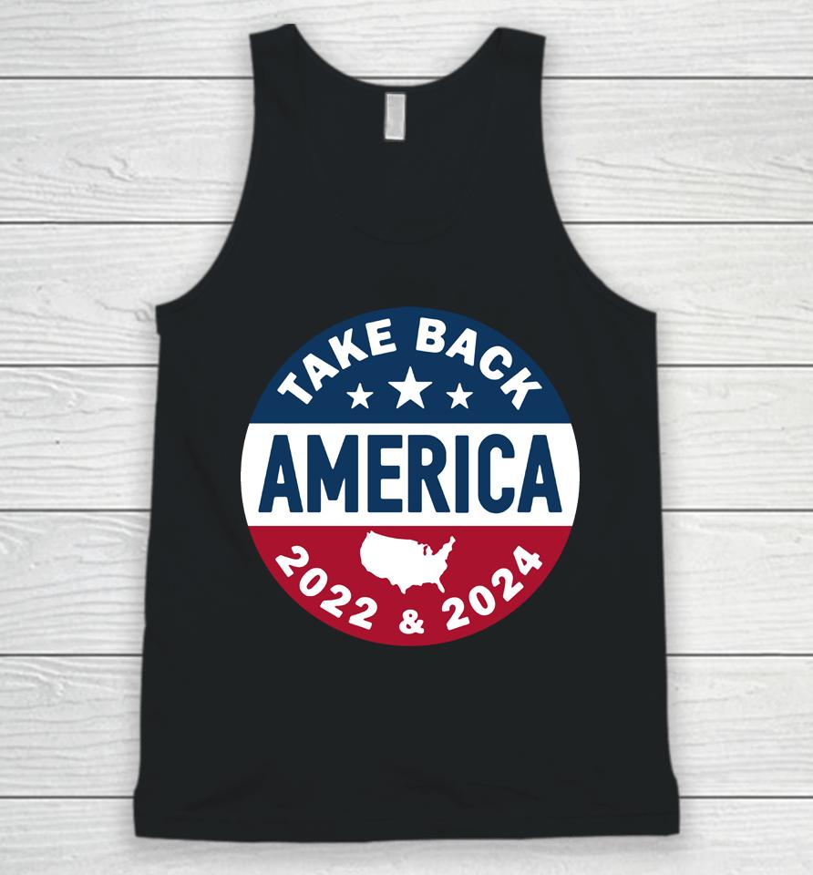Take America Back Campaign Button Unisex Tank Top