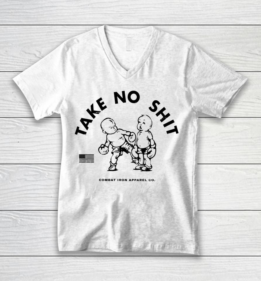 Take No Shit Boxing Unisex V-Neck T-Shirt