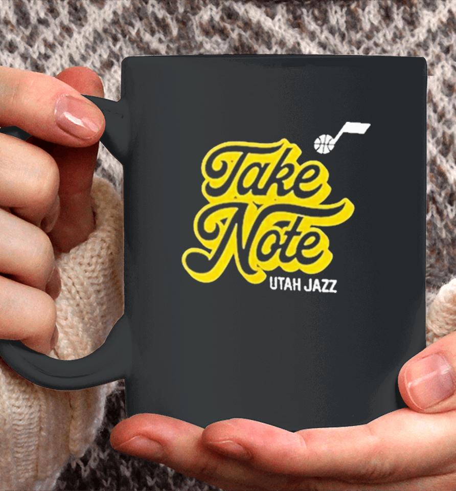 Take Note Utah Jazz Basketball Coffee Mug