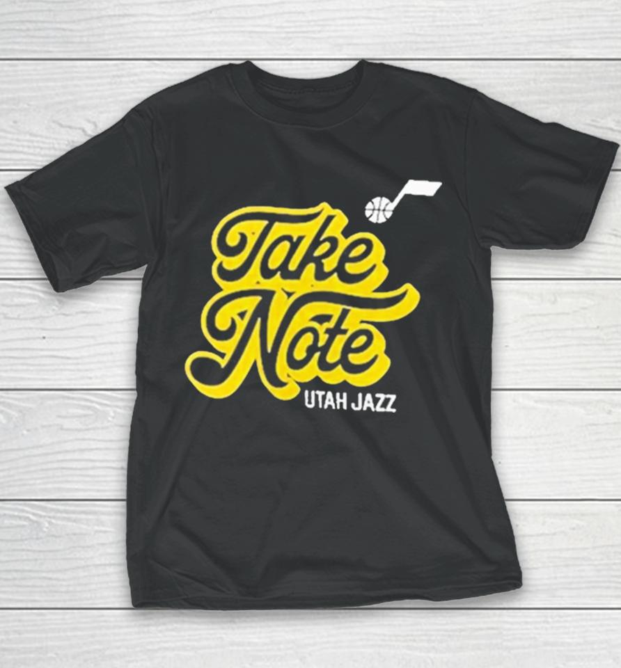 Take Note Utah Jazz Basketball Youth T-Shirt