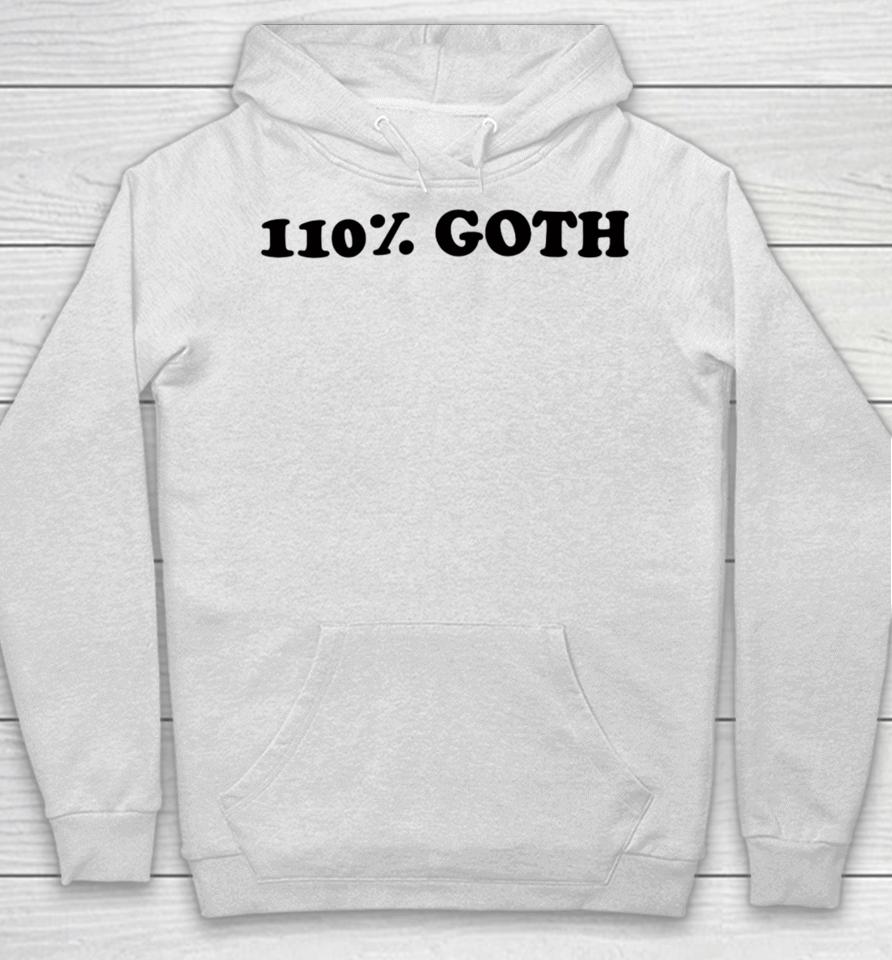 Taliesin Jaffe Wearing 110% Goth Hoodie