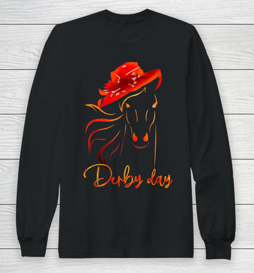 Talk Derby To Me Horse Racing Cool Hat 2023 Kentucky Ky Long Sleeve T-Shirt
